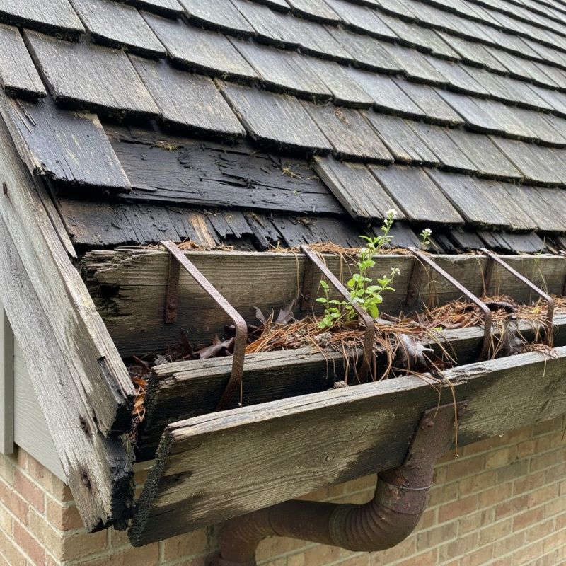 Damaged Gutter Replacement